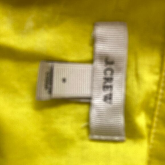 J. CREW Bright Yellow Sheer Popover Long Sleeve Blouse - Picture 2 of 4